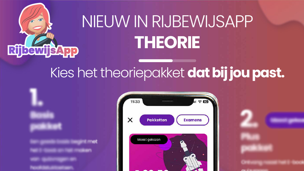 Nieuw: Theorie leren via de RijbewijsApp 🎓